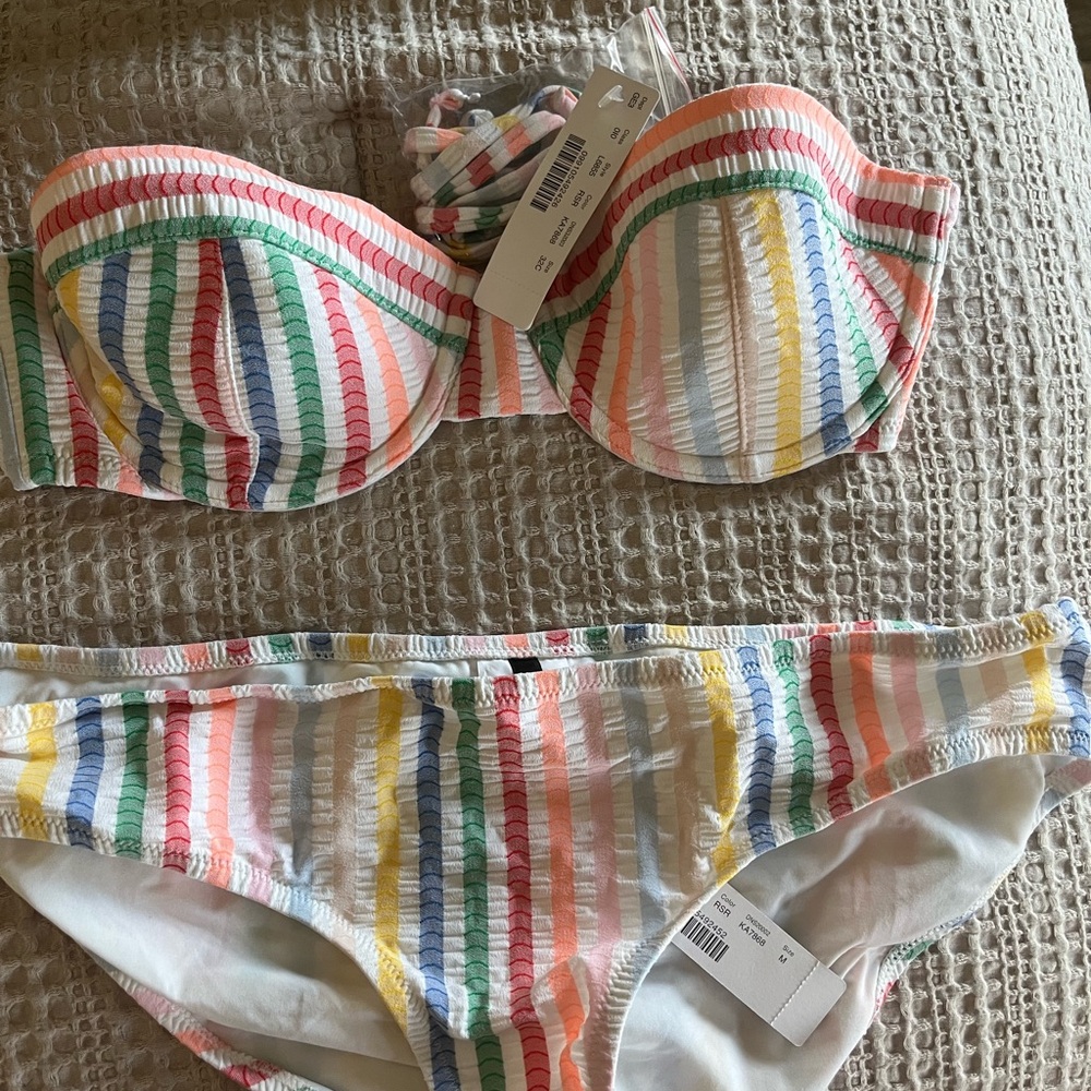 Colorful J. Crew bikini set